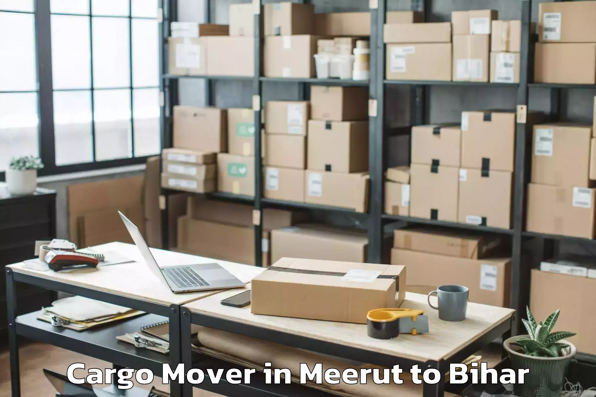 Book Meerut to Laheriasarai Cargo Mover Online